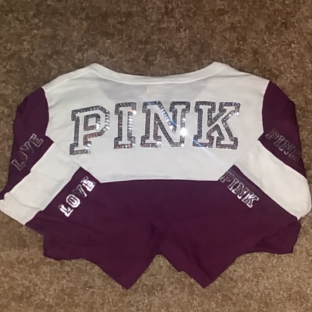 Vs Pink 3/4 length sleeve shirt